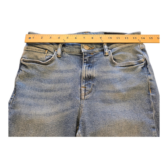 AllSaints Jeans Womens 30 Blue Grace Ankle Zip Mid Rise Ankle Skinny Urban Y2K - Picture 11 of 15